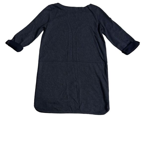 Ann Taylor Women's Gray Fleece Long Sleeve Mini Dress Size Medium - Picture 2 of 5